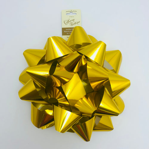 GIFT BOW STAR BOW JUMBO GOLD