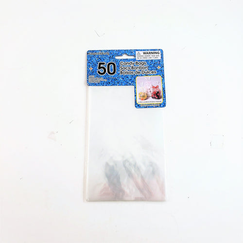 CANDY CELLO BAG Transluscent Clear 50pcs