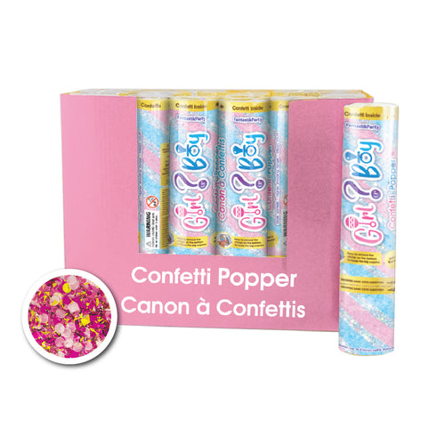 GENDER REVEAL DELUXE POPPER, GIRL