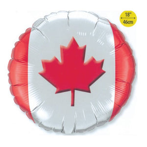 BALLOON FOIL ROUND 18" CANADA FLAG