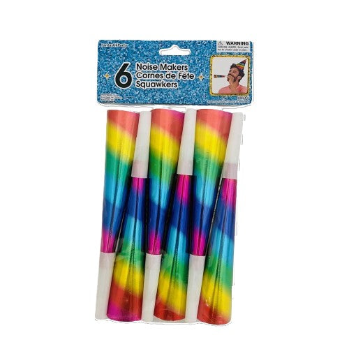 ACS HORNS 8IN RAINBOW 6PCS