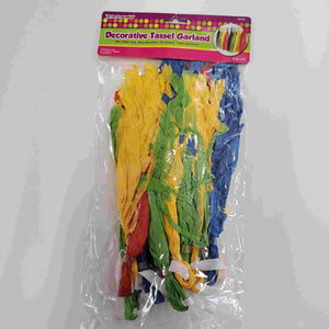 DECOR TASSEL GARLAND COLORS ASST 10FT