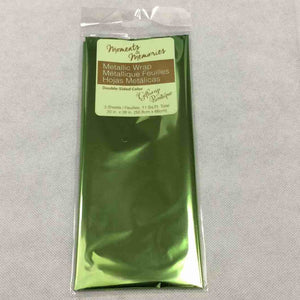 TISSUE WRAP EVERYDAY 3PCS METALLIC GREEN