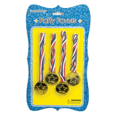 FAVORS BLISTER (DELUXE) GOLD MEDALS 4pcs