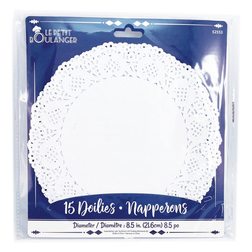 PAPER DOILIES WHITE 15PCS 8.5