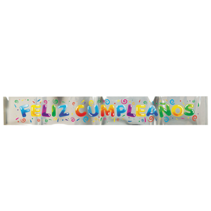 12FT FOIL BANNER, FELIZ CUMPLEAÑOS