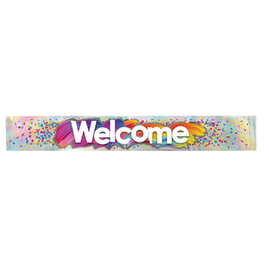 12FT IRIDESCENT BANNER WELCOME