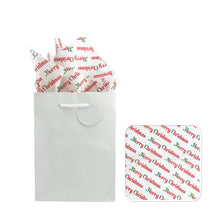 Load image into Gallery viewer, CMAS TISSUE 6PCS Merry Christmas Red Green 20in x 20in