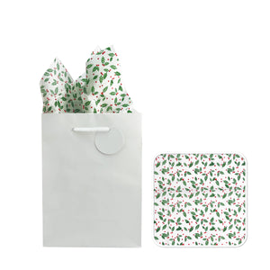 CMAS TISSUE 6PCS HOLLY LEAVES 20inx20in