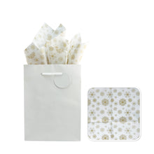 Load image into Gallery viewer, CMAS TISSUE 6PCS Snowflake Gold 20inx20in