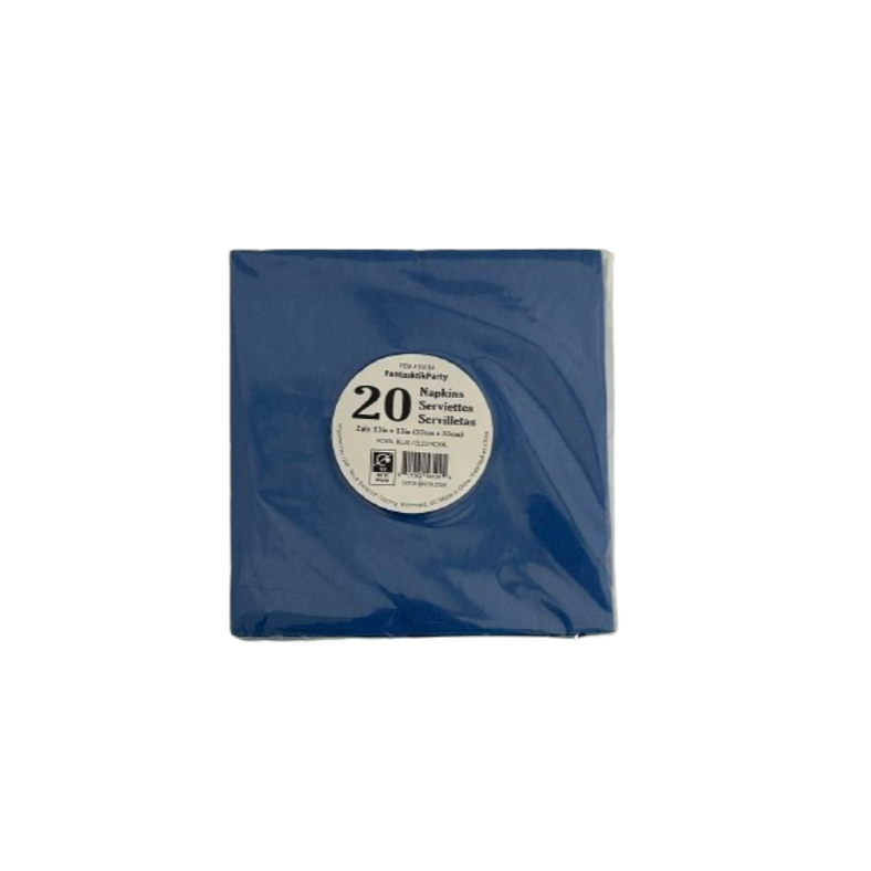 SOLID ROYAL BLUE NAPKIN LUNCH 20pcs