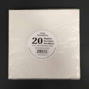 SOLID WHITE NAPKIN LUNCH 20pcs