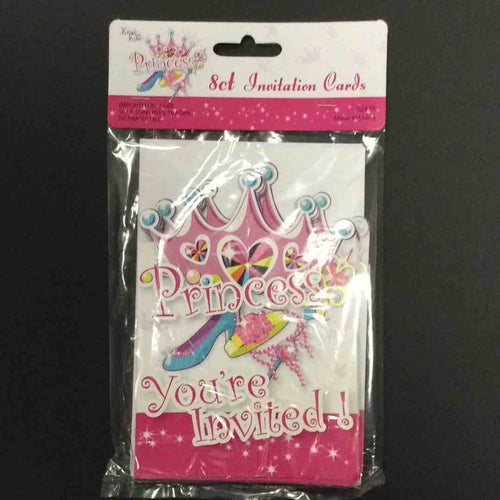 ENSEMBLE PRINCESS INVITATIONS 8PCS