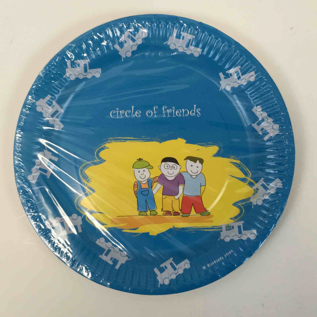 ENSEMBLE CIRCLE OF FRIENDS PLATES 9in 6pcs