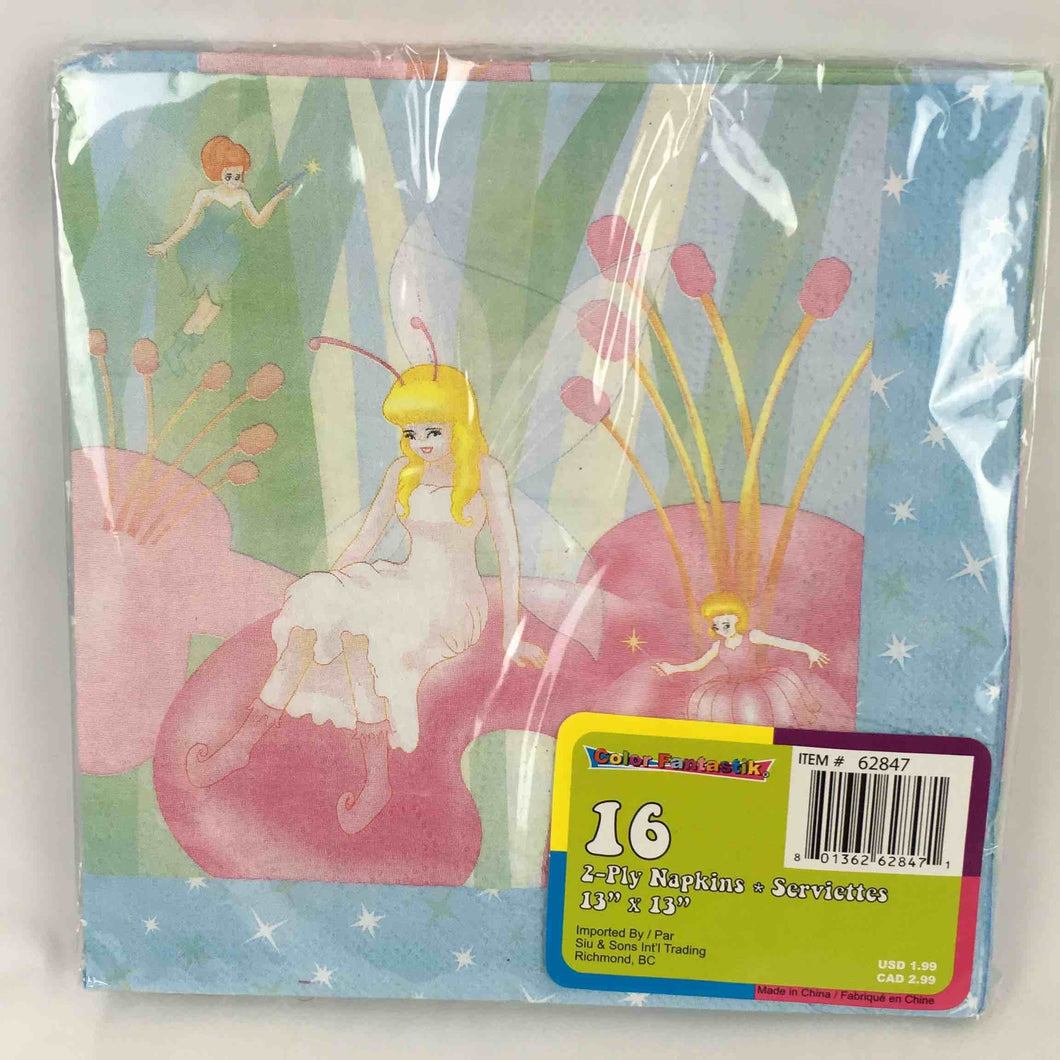 ENSEMBLE FAIRY PRINCESS LUNCH NAPKINS 16pcs