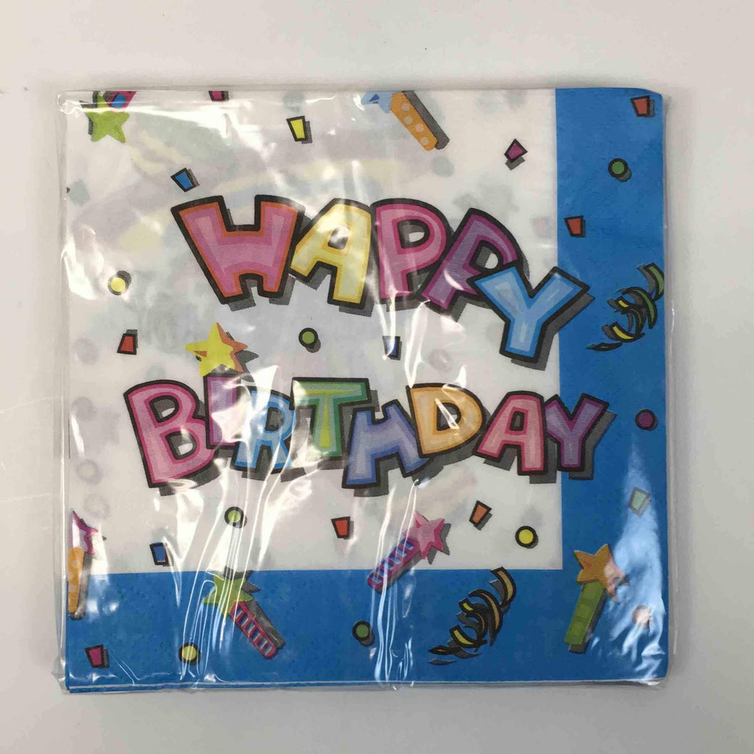 ENSEMBLE BIRTHDAY SPARKLE LUNCH NAPKINS 16pcs