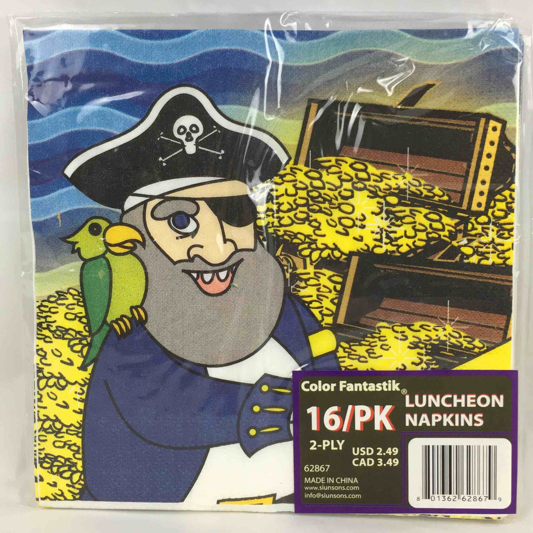 ENSEMBLE PIRATE LUNCH NAPKINS 16pcs