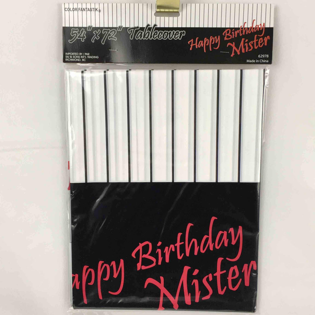 ENSEMBLE BIRTHDAY MISTER TABLE COVER