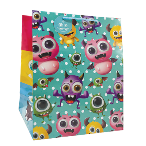 GIFT BAG BIRTHDAY LGE MONSTERS