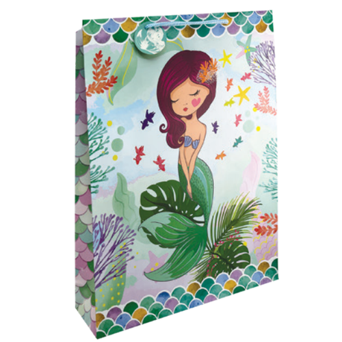 GIFT BAG BIRTHDAY XL MERMAID