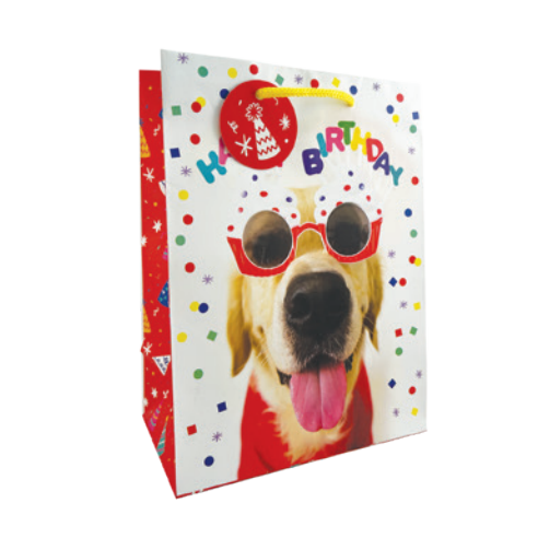 GIFT BAG BIRTHDAY MED PUPPY