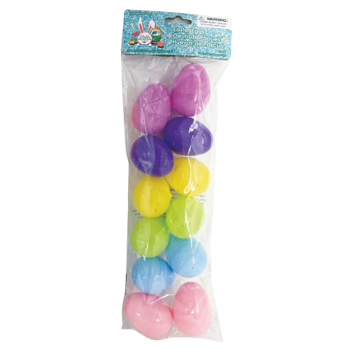 EASTER EGG FILLERS PASTEL 2.5IN 12PCS