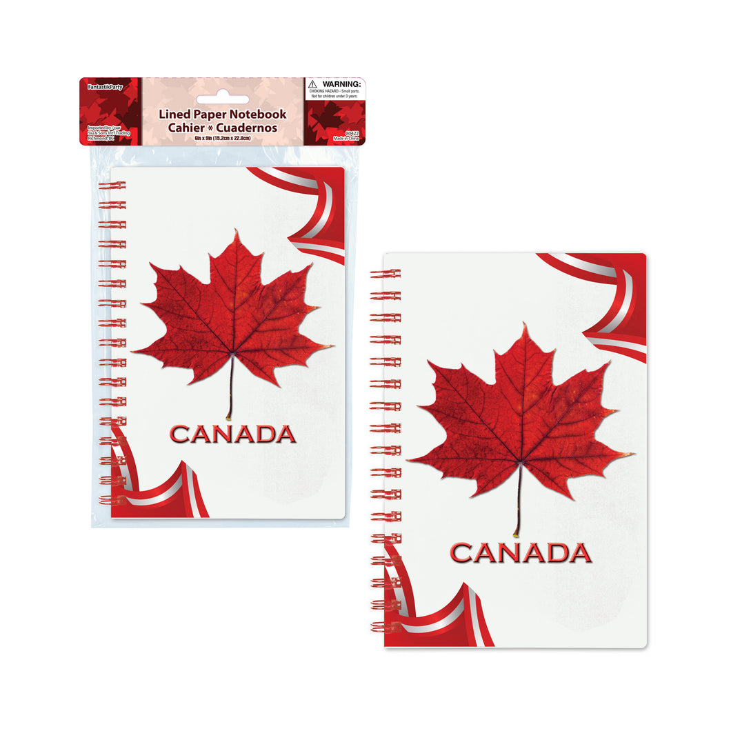 CANADA DAY HARDCOVER NOTEBOOK