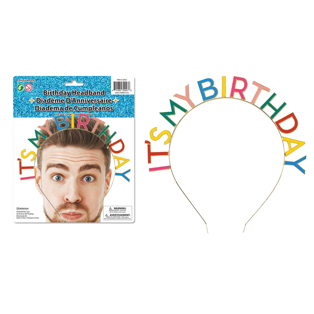 FAVORS IT'S MY BIRTHDAY HEADBAND