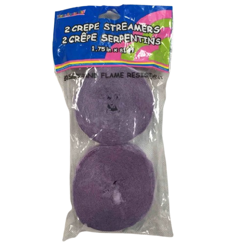 CREPE STREAMERS LAVENDER 2pcs x 81ft