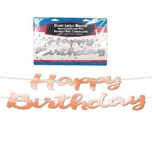 BANNER giant letter foil happy birthday