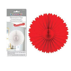 DÉCOR TISSUE FAN 1pc RED