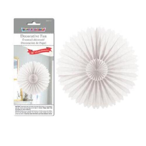 DÉCOR TISSUE FAN 1pc WHITE