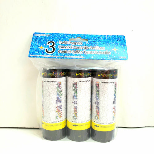 PARTY POPPERS 3PCS