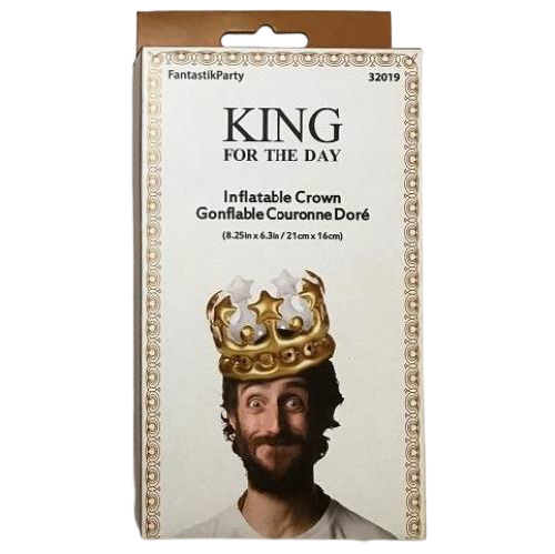 PRINCESS KING CROWN INFLATABLE GOLD