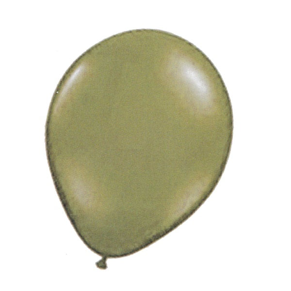 BALLOON LATEX COLOR 12in 10pcs Pearlised Gold