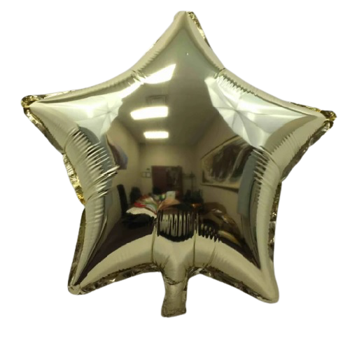 BALLOON FOIL STAR (Air-filled) Gold
