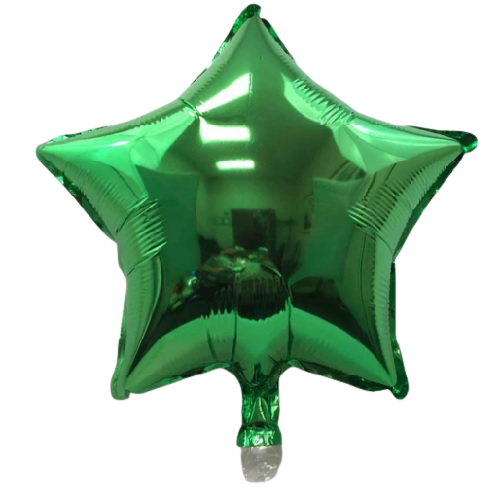 BALLOON FOIL STAR (Air-filled) Green