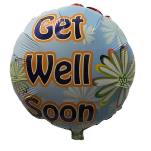 BALLOON FOIL ROUND 18" (Air-filled) Get Well