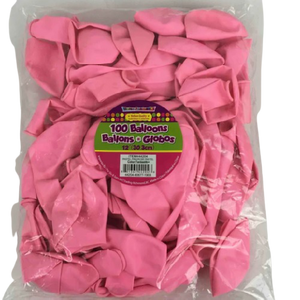 BALLOON LATEX BULK 12in 100pcs Pastel Pink