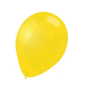 BALLOON LATEX COLOR 9in 25pcs Yellow