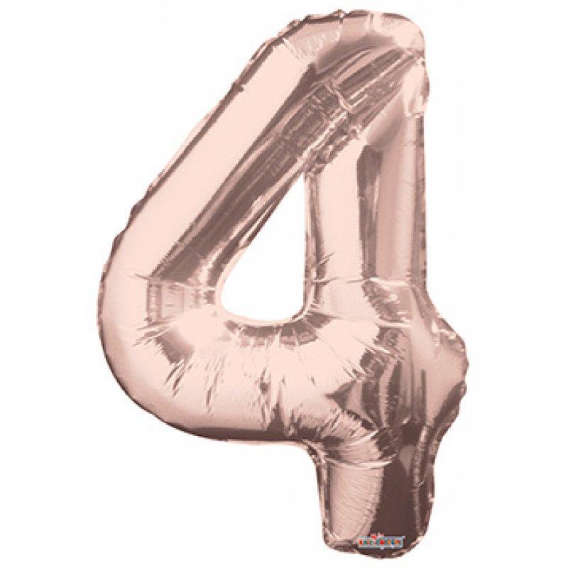 BALLOON FOIL NUMBER 34in Rose Gold 4
