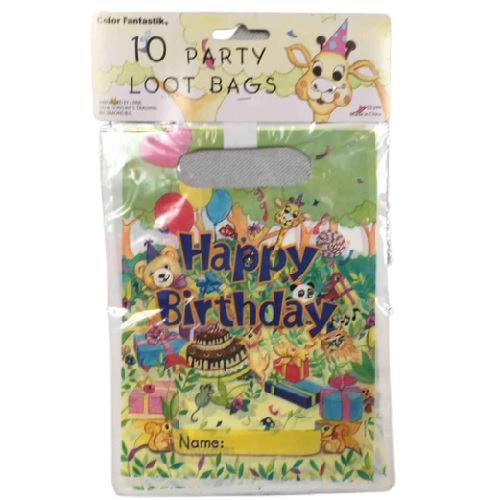 ACS LOOT BAGS ANIMAL BIRTHDAY 10PCS