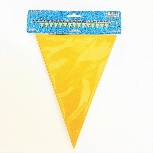 BANNER PENNANT BANNER GOLD GLITTER