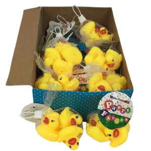 FAVORS NET BAG RUBBER DUCKS 4pcs