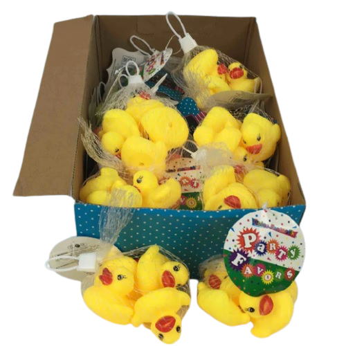 FAVORS NET BAG RUBBER DUCKS 4pcs