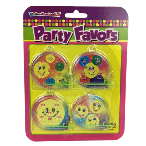 FAVORS BLISTER PINBALL GAMES 4PCS