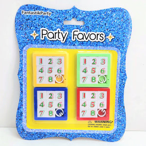 FAVORS BLISTER NUMBER PUZZLES 4PCS