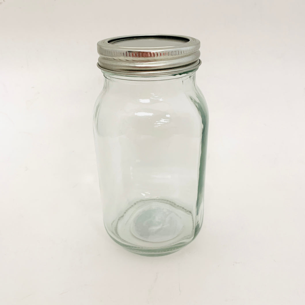 GLASS MASON JAR 1000ML