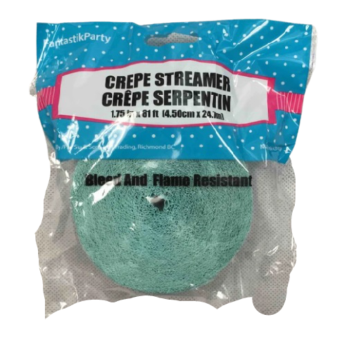 CREPE STREAMER BABY BLUE 81ft