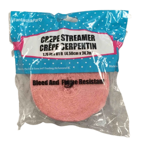 CREPE STREAMER PASTEL PINK 81ft